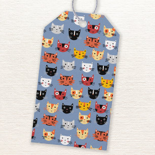 Cute Cat Pattern Gift Tags