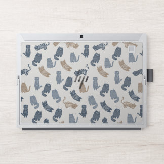 Cute Cat Pattern HP Laptop Skin – Protective Vinyl