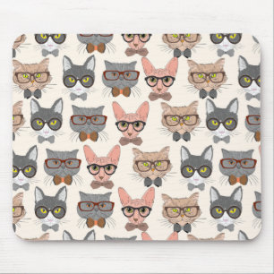 Cute Cat Pattern Mouse Pad