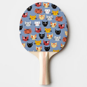 Cute Cat Pattern Ping Pong Paddle