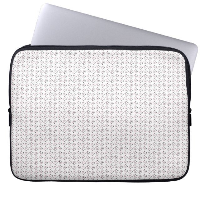 Cute Cat Pattern Seamless Background Laptop Sleeve (Front)