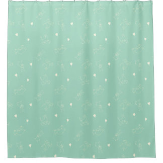 Cute Cat Pattern  Shower Curtain