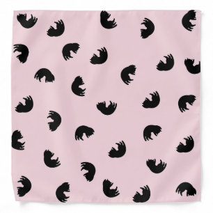 CUTE Cat Pattern w Changeable Background Color Bandana