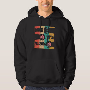 Cute Cat Paw Funny Rock Paper Scissors Hand Game V Hoodie