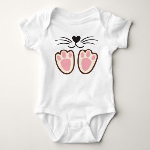 Cute cat paws baby bodysuit