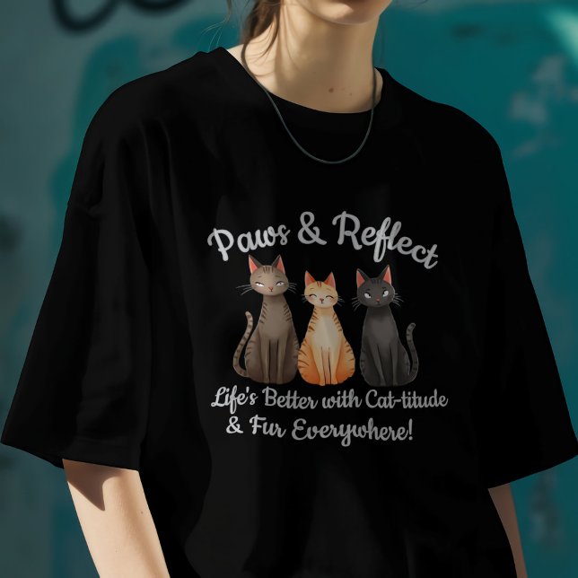 Cute Cat Paws & Reflect  T-Shirt (Creator Uploaded)