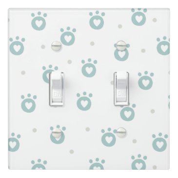 Cute Cat Paws with Hearts Nursery 