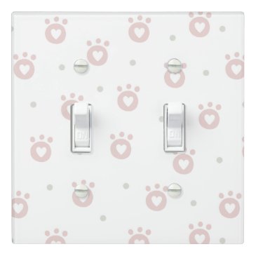 Cute Cat Paws with Hearts Nursery 