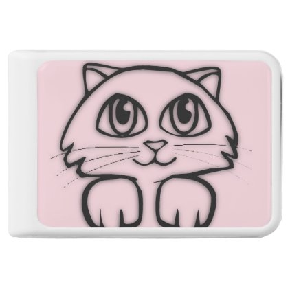 Cute Cat Peeking Pink Power Bank