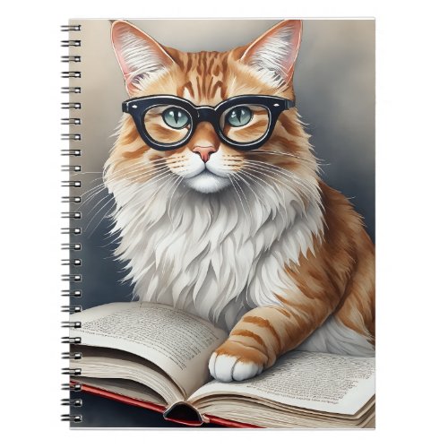 Cute Cat Personal Reading Log Journal