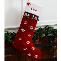 Cute Cat Personalized Christmas Stocking
