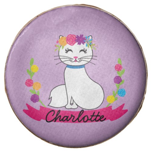 cute cat personalized name oreo cookies