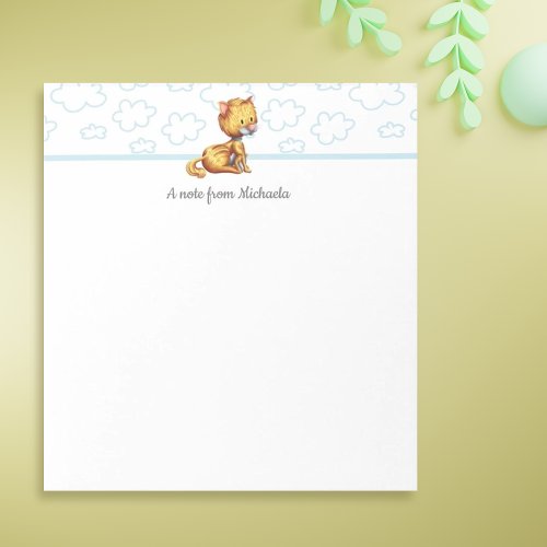 Cute Cat Personalized Notepad