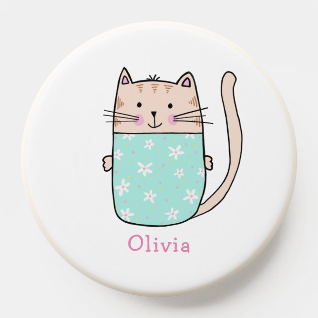 Cute Cat Personalized PopSocket (Popsocket)