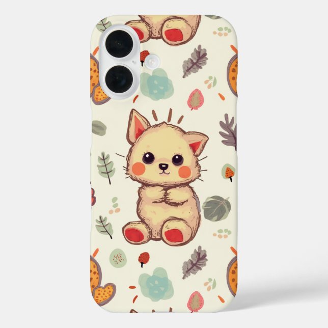 cute cat phone case (Back)