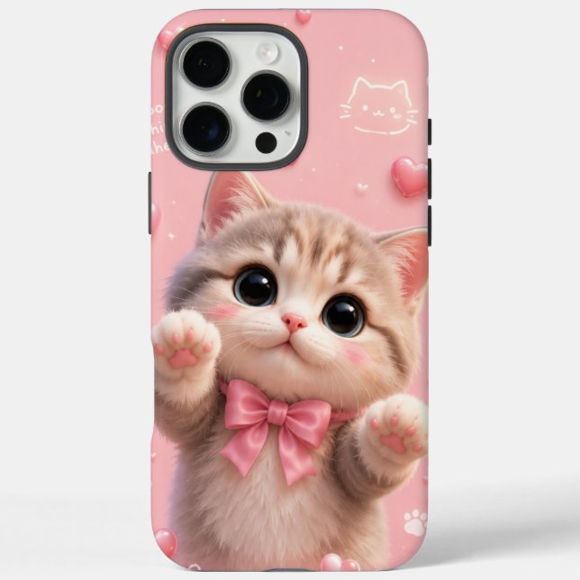 Cute Cat Phone Case (Back)