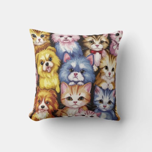 Cute cat pillow