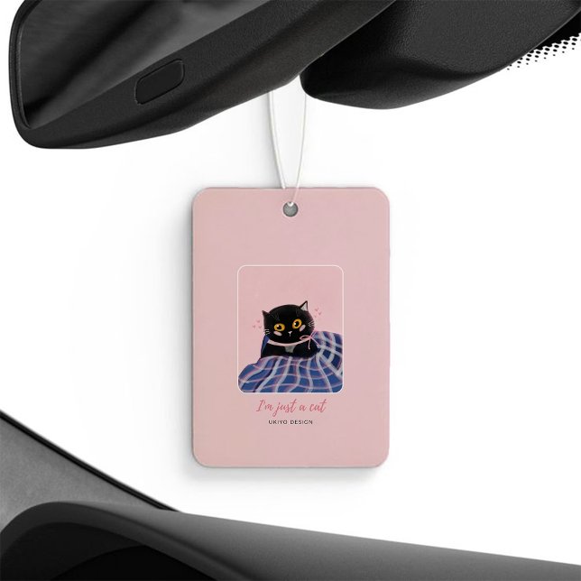 Cute Cat Pink Modern Pastel Air Freshener (Creator Uploaded)
