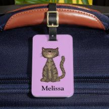 Cute Cat Pink Personalized