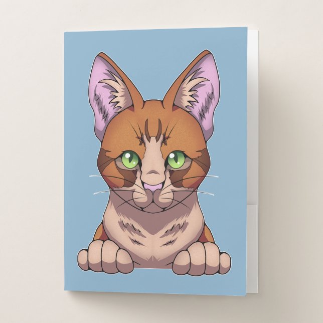 Cute Cat Pocket Folder (Front)
