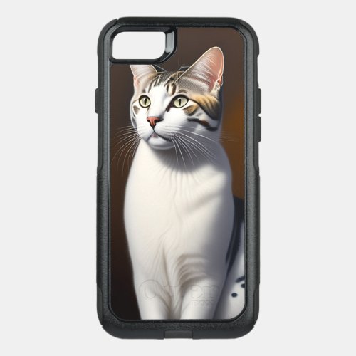 Cute Cat Portrait Painting Art OtterBox Commuter iPhone SE87 Case