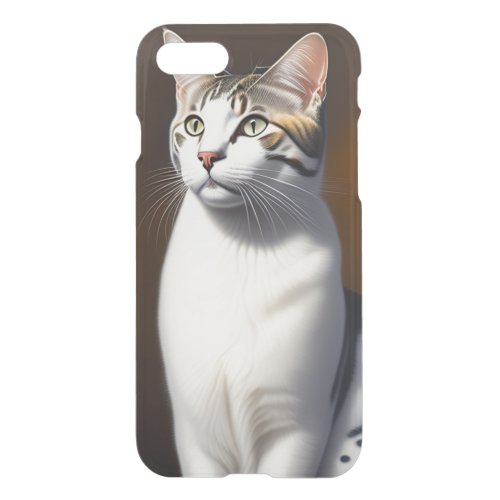 Cute Cat Portrait Painting Art iPhone SE87 Case