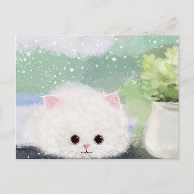 Cute Cat Postcard (Front)