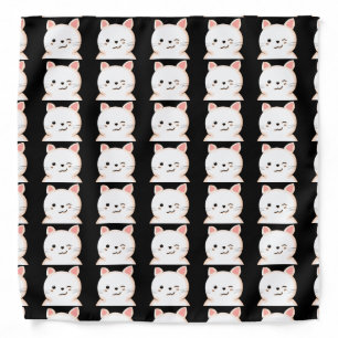 CUTE CAT PRINT BANDANA