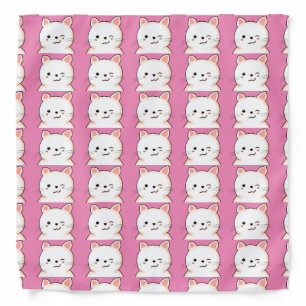 CUTE CAT PRINT BANDANA