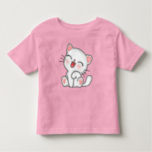 Cute cat printed tshirt for toddlers 