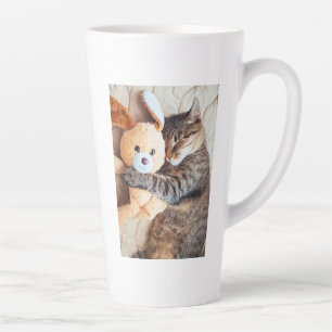 Cute Cat Quote All You Need Is Love and a Photo Latte Mug