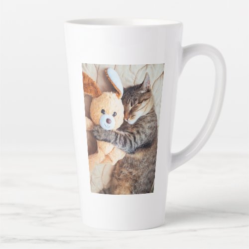 Cute Cat Quote All You Need Is Love and a Photo  Latte Mug