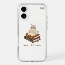 Cute Cat Reading Books - Shhh I'm Reading Aestheti