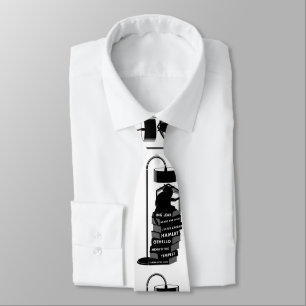 Cute Cat Reading Shakespeare Plays Tie