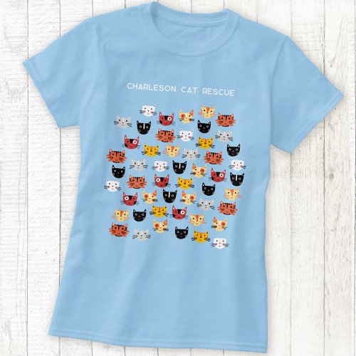 Cute Cat Rescue Personalized T_Shirt