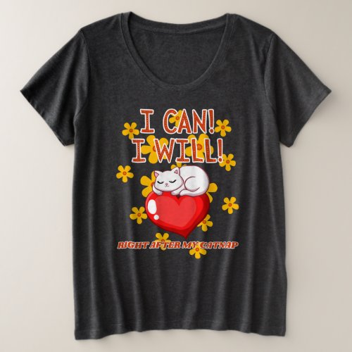 Cute Cat Rescue Plus Size T_Shirt