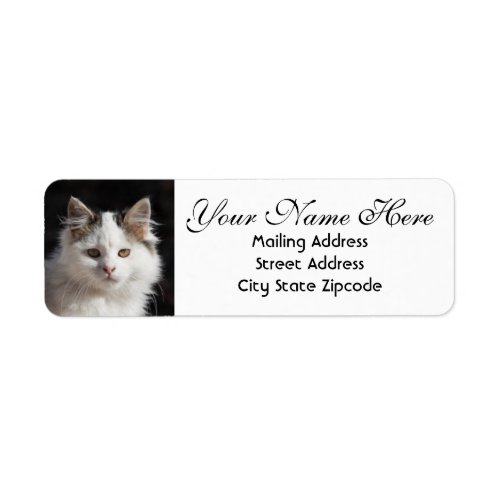 Cute Cat Return Address Label