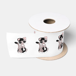 Cute Cat Ribbon Gift