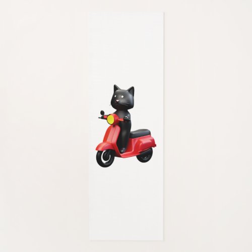 CUTE CAT riding a motocycle Classic T_Shirt 1 Yoga Mat