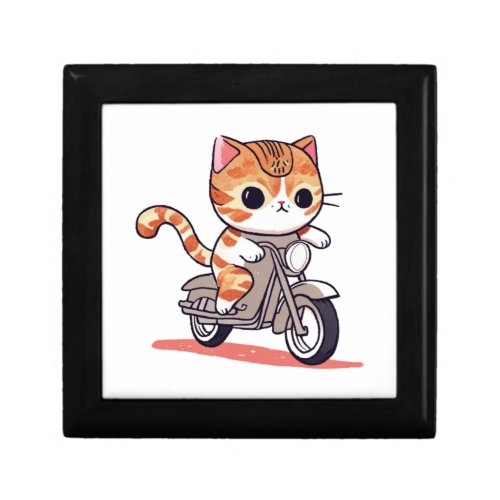 CUTE CAT riding a motocycle Classic T_Shirt 3 Gift Box