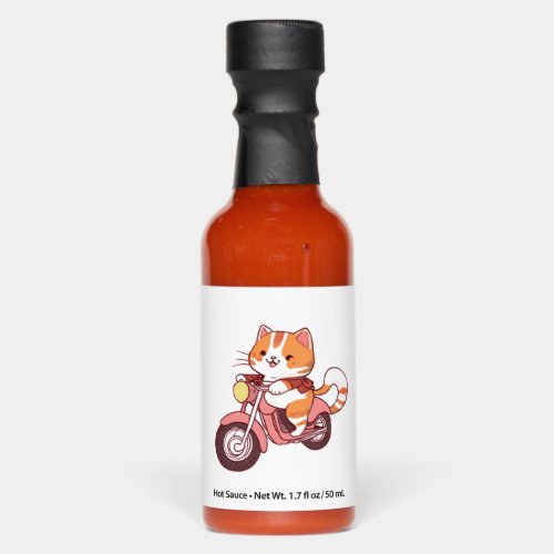 CUTE CAT riding a motocycle Classic T_Shirt 4 Hot Sauces