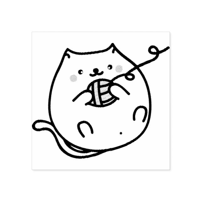 Cute Cat rubber stamp (Imprint)