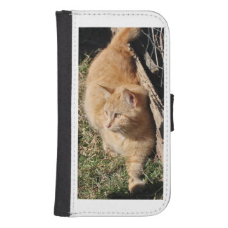 cute cat galaxy s4 wallet case