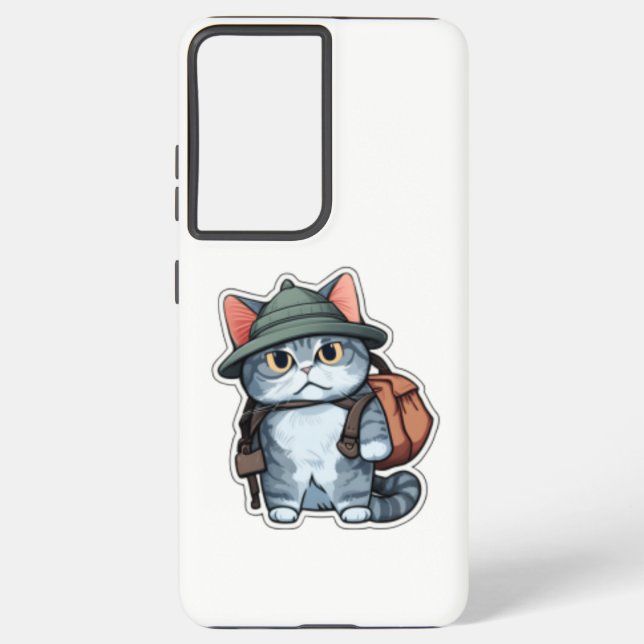 Cute Cat Samsung S8 Cover – Perfect Gift for Mom! (Back)