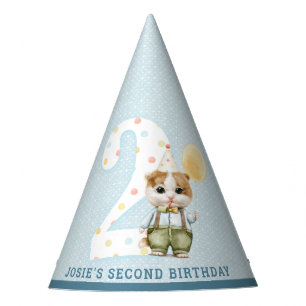 Cute Cat Second Birthday Party Hat
