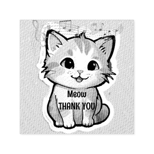Cute Cat  Self_inking Stamp