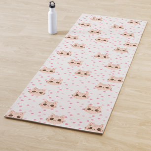Cute Cat simple pet kitten Pattern Party Yoga Mat