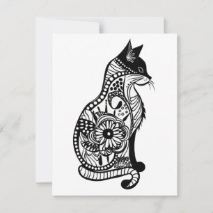 Cute cat sketch II Note Card