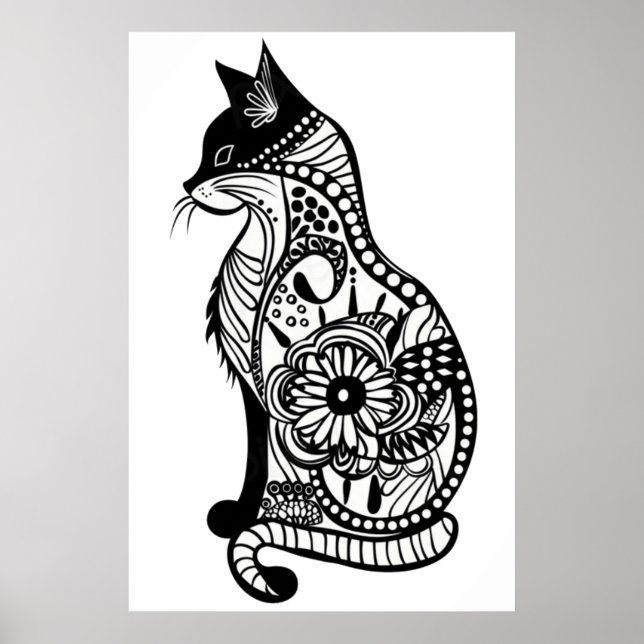 Cute cat sketch II Poster (Front)