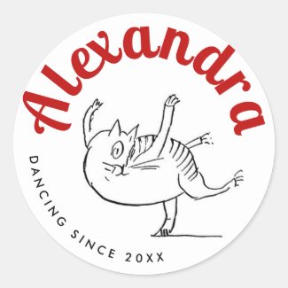 Cute Cat Sketch Red And White Edward Lear